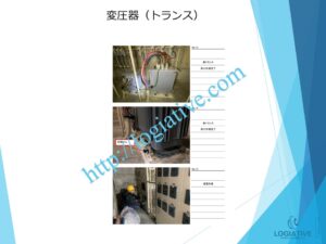 ChatGPT:
非常用発電機の専門会社株式会社ロジエイティブです。
当社は、非常用発電機の点検、メンテナンス、故障対応、修理を中心に、高い専門性でサービスを提供しています。非常用発電機に接続されるトランス（変圧器）についても、老朽化やトラブルによる交換工事に対応しており、安全で安定した電源設備の維持をサポートしています。

また、当社のサービスは、電気事業法、建築基準法、消防法などの関連法令に準拠した対応を徹底しており、法的要件を満たした保守・更新計画の立案から実行までをワンストップでお任せいただけます。

法令遵守と高品質な技術力を両立し、お客様の非常用電源設備のリスクを最小限に抑えるご提案をいたします。